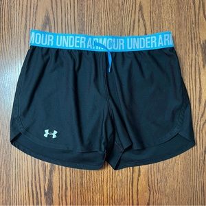 Women’s Under Armour Running Shorts Blue and Black